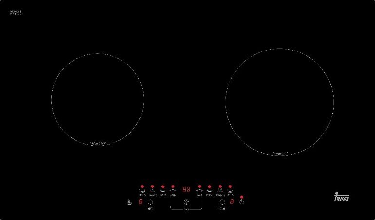 Bếp từ âm 2 vùng nấu Teka IB 702 có mặt kính màu đen sang trọng