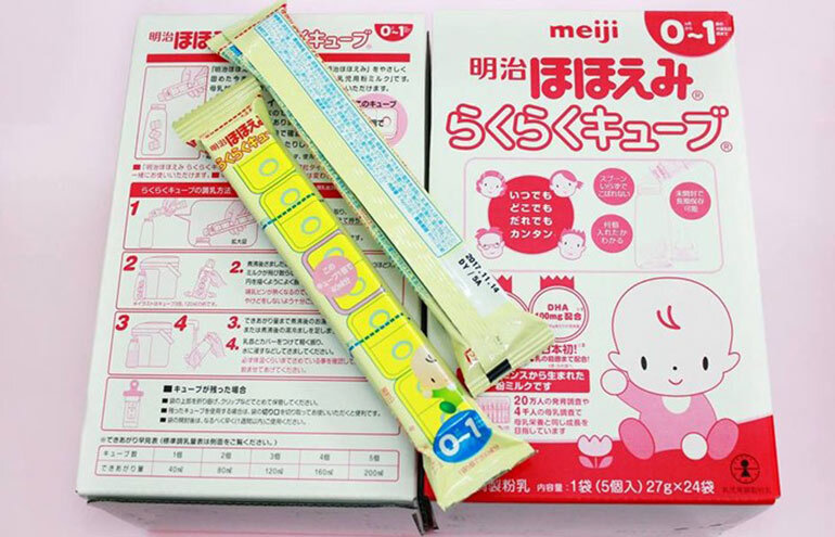 Sữa Meiji 0 - 1 dạng thanh có tốt không? 
