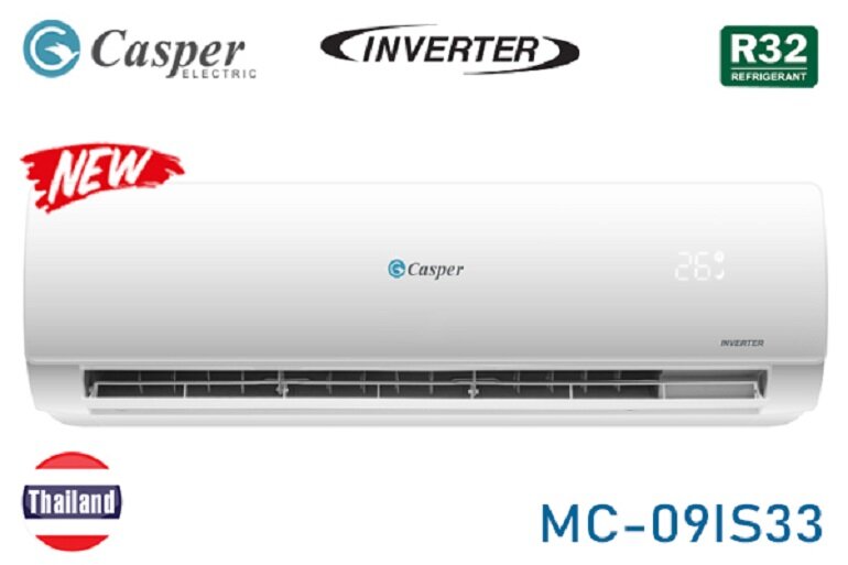 điều hòa Casper 9000 BTU 1 chiều Inverter MC-09IS33 gas R-32