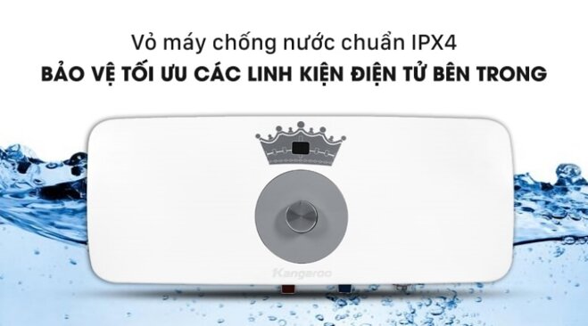 Bình nóng lạnh Kangaroo KG 73R2: Dung tích 22 lít, 2500W, giá 2,6 triệu đồng cho gia đình 3 người!