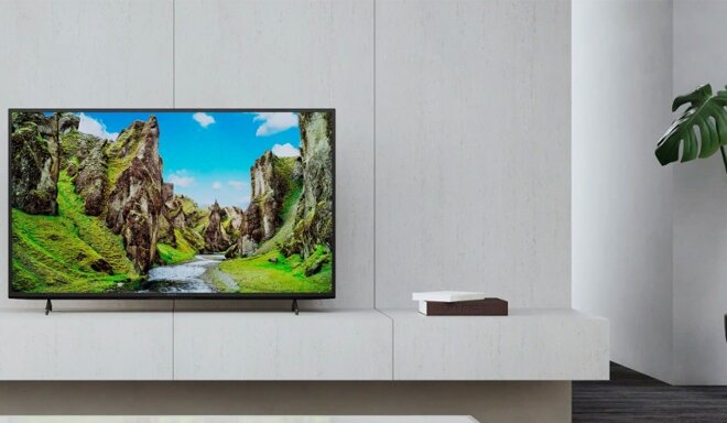 Tivi Sony 4k KD 43X75 có thiết kế sang trọng và gọn hàng 