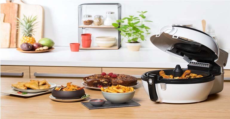 Nồi chiên Tefal FZ7600 có nhiều chương trình nấu đa dạng Nồi chiên không dầu Tefal