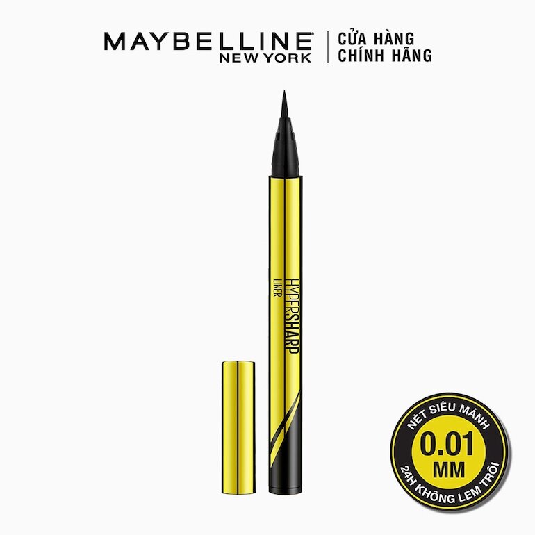 Bút kẻ mắt Maybelline New York HyperSharp Liner Đen 0.5g siêu lâu trôi