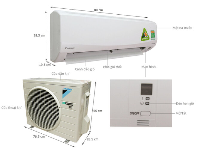 Điều hòa Daikin 12000 thích hợp cho phòng khách