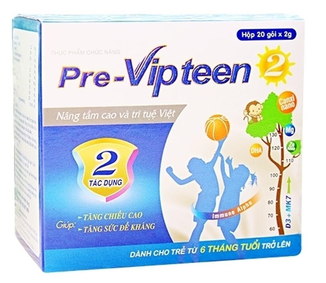 Thuốc tăng chiều cao Việt Nam Vip Teen an toàn giúp bé phát triển khỏe mạnh