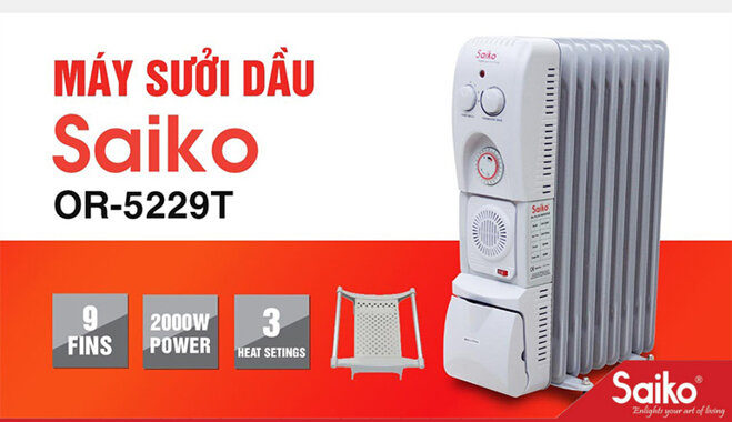 Máy sưởi dầu Saiko sưởi ấm tốt và đem lại cảm giác dễ chịu cho người sử dụng.Máy sưởi dầu Saiko sưởi ấm tốt và đem lại cảm giác dễ chịu cho người sử dụng.