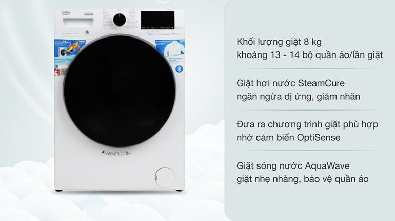 Máy giặt Beko Inverter 8 Kg
