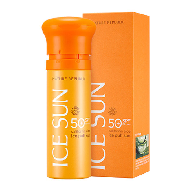 Kem chống nắng Ice Sun Nature Republic Ice Puff Sun California Aloe SPF 50 PA++++