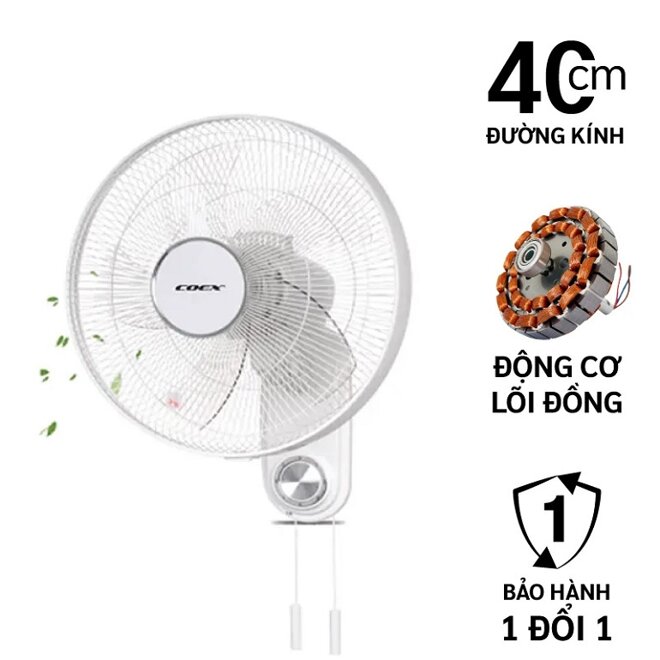 Chức năng quạt treo tường Coex CW-7210 hiện đại, hiệu quả làm mát cao