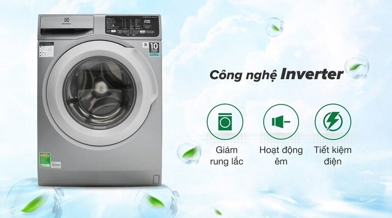 Máy sử dụng công nghệ inverter giúp tiết kiệm điện