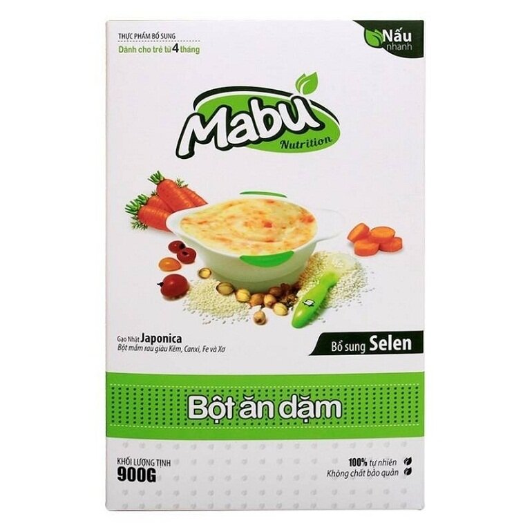 Bột ăn dặm cho bé 6 tháng tuổi Mabu