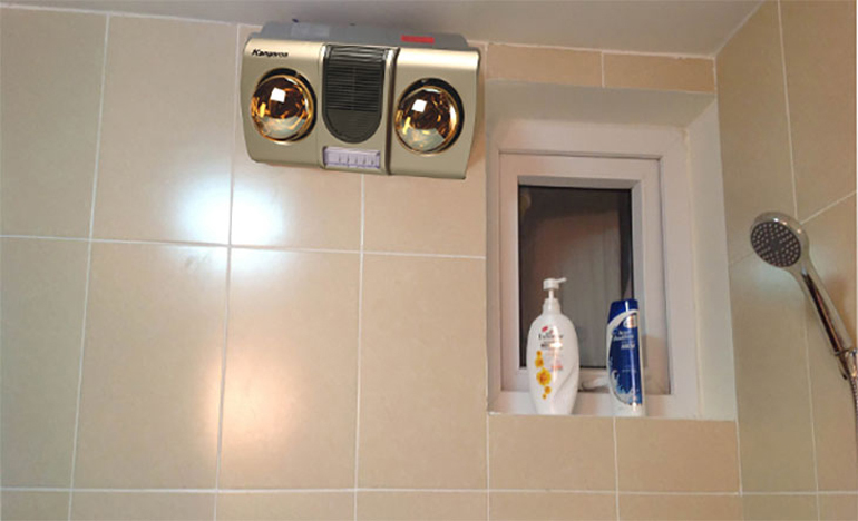 Lắp đặt đèn sưởi nhà tắm đúng kỹ thuật