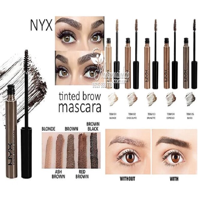 mascara lông màu hiệu nyx