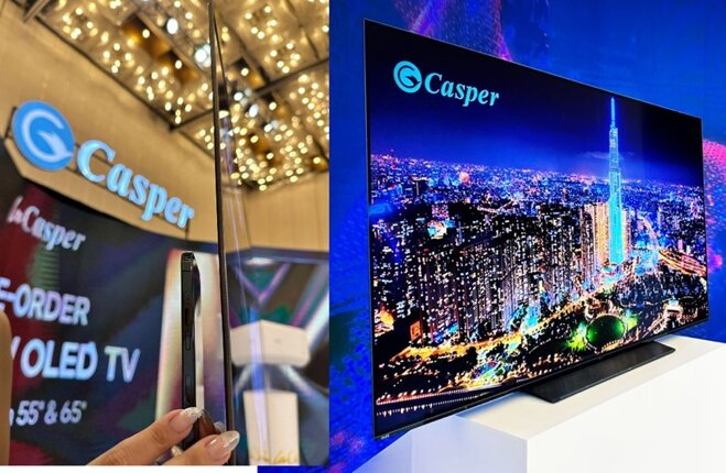 Smart tivi OLED Casper 55CGS810 và 65CGS810 giảm giá 