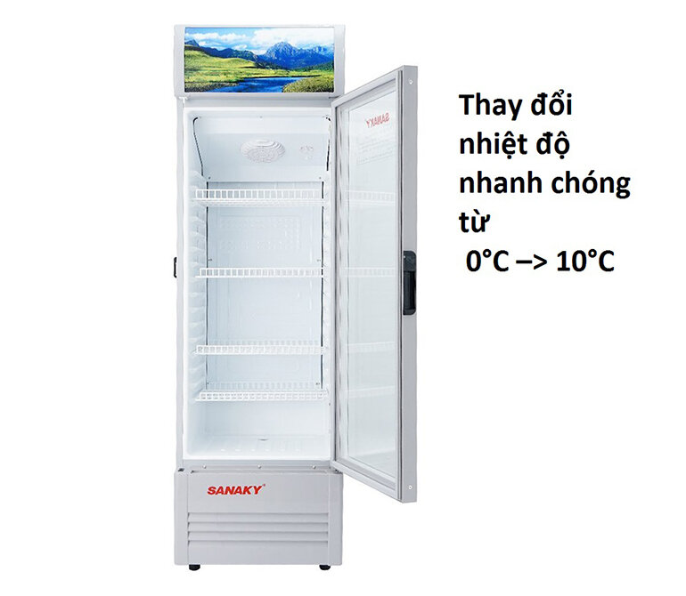 tủ mát Sanaky Inverter 1 cánh 300 lít VH-3089K