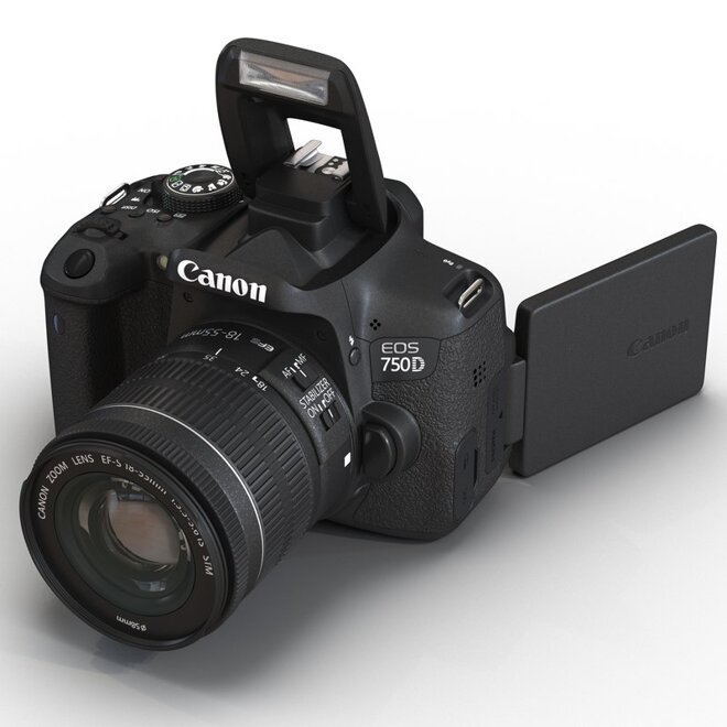 Canon 750D có ưu điểm là màn hình có thể xoay được mọi góc độ