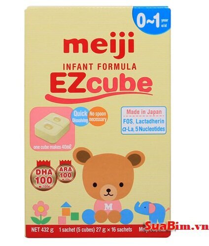 Sữa Meiji Thanh EZcube 432g (1-3 tuổi)