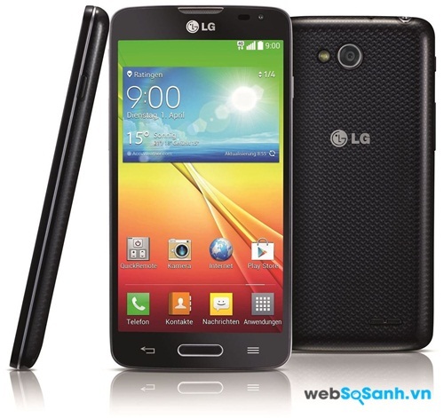 ĐIện thoại LG L90 Dual khá chắc chắn dù có thiết kế vỏ bằng nhựa