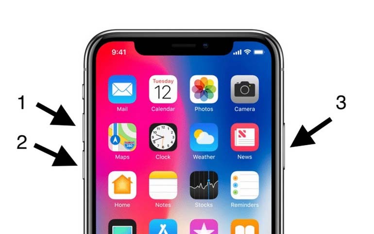 cách reset iPhone X