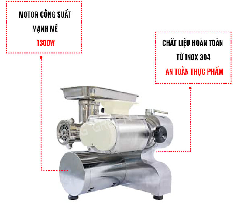 Máy xay thịt công nghiệp MGF 2 trong 1