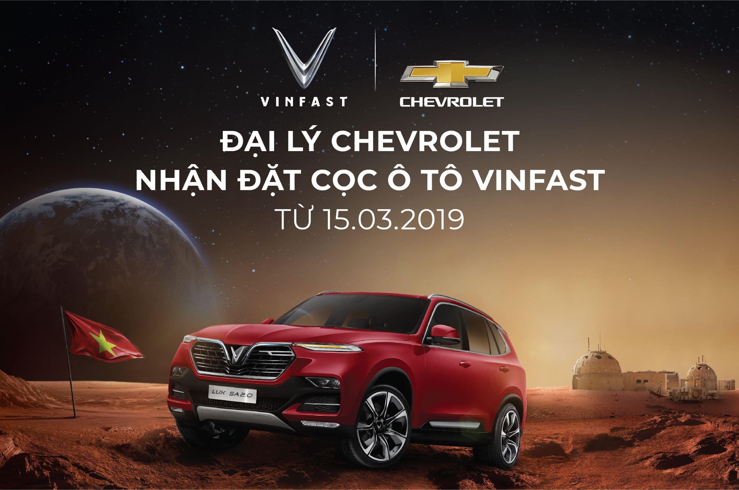 Khách hàng có thể đặt xe ô tô VinFast tại đại lý Chevrolet