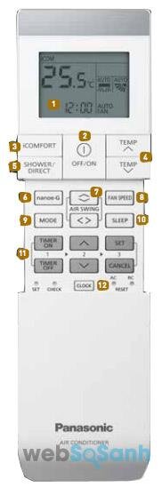 Hướng dẫn chi tiết cách sử dụng điều khiển điều hòa Panasonic Sky Series