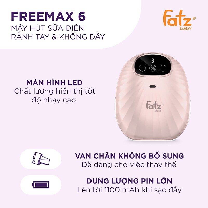 Ưu điểm nổi bật và công dụng tuyệt vời của sữa với máy hút sữa Fatz Freemax 6 FB1211MX