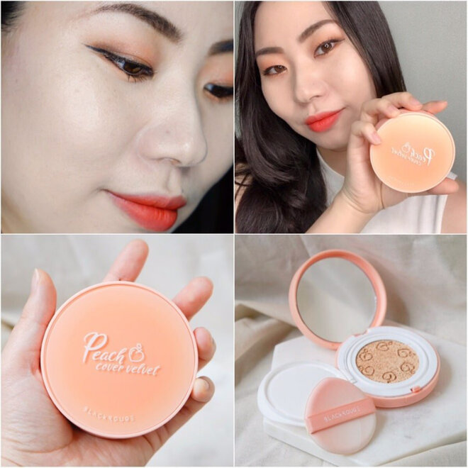 phấn nước Black Rouge Peach Cover Velvet