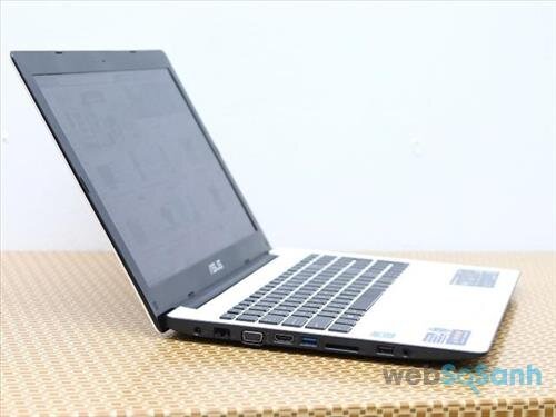 Bàn phím được thiết kế rộng rãi, và các cổng kết nối trên Asus X553MA