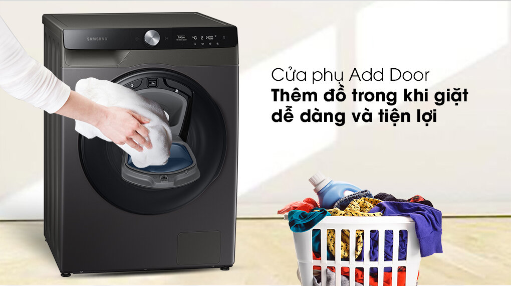 Máy giặt lồng ngang Samsung Addwash Inverter 9.5Kg + sấy 6Kg WD95T754DBX/SV