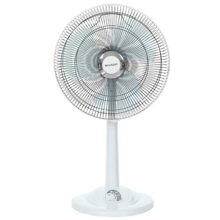 Sharp pj-l40rv-dg có kiểu dáng quạt lửng chắc chắn, màu xám đen mạnh mẽ.