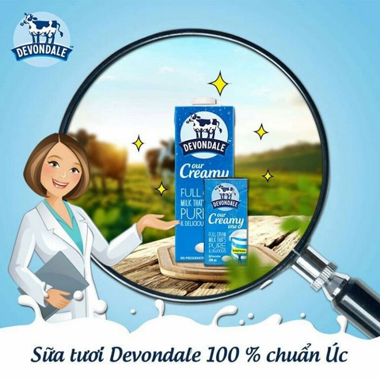 Sữa tươi nào tốt cho bé táo bón? - Sữa Devondale