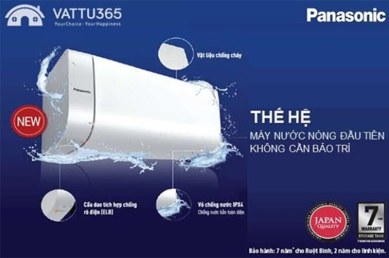 Máy nước nóng gián tiếp không cần bảo trì mang thương hiệu Panasonic là giải pháp tiết kiệm hiệu quả cho gia đình bạn