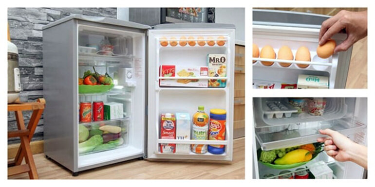 Tủ lạnh có thiết kế ngăn tiện lợi và tiết kiệm điện năng