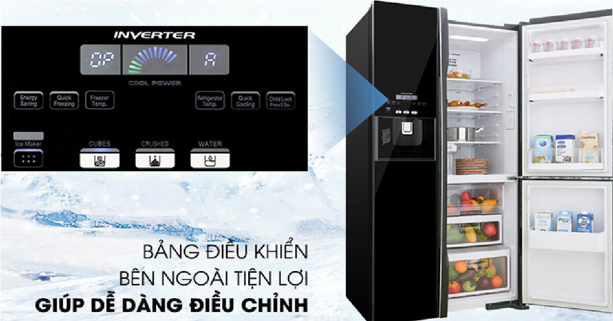 Có gì đặc biệt trên tủ lạnh Side by Side Hitachi R-FM800GPGV2 (GBK) 584 Lít giá trên 50 triệu vnđ?