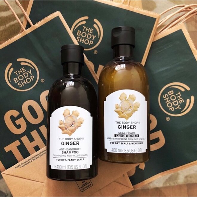 Dầu gội trị gàu The Body Shop Ginger Scalp Care