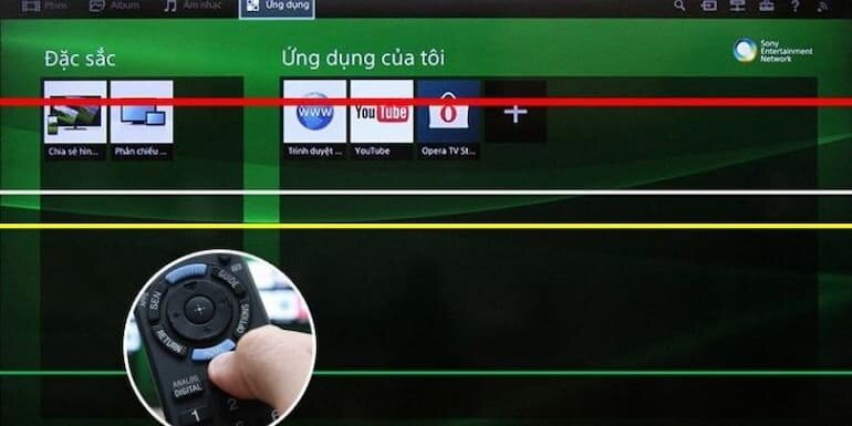 Cách xử lý tình trạng tivi Samsung bị sọc ngang màn hình