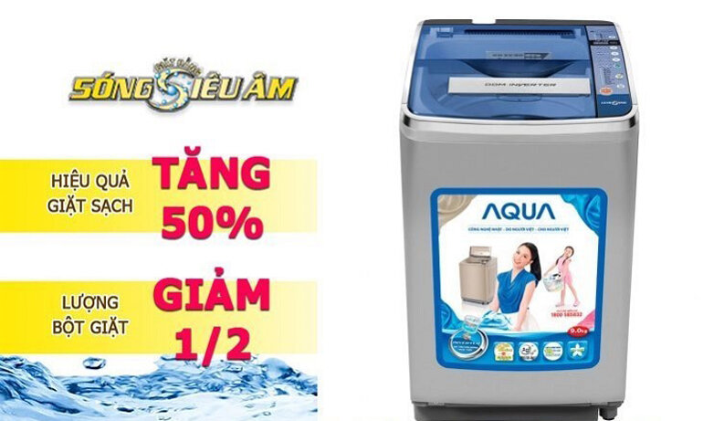 Máy giặt cửa trên aqua