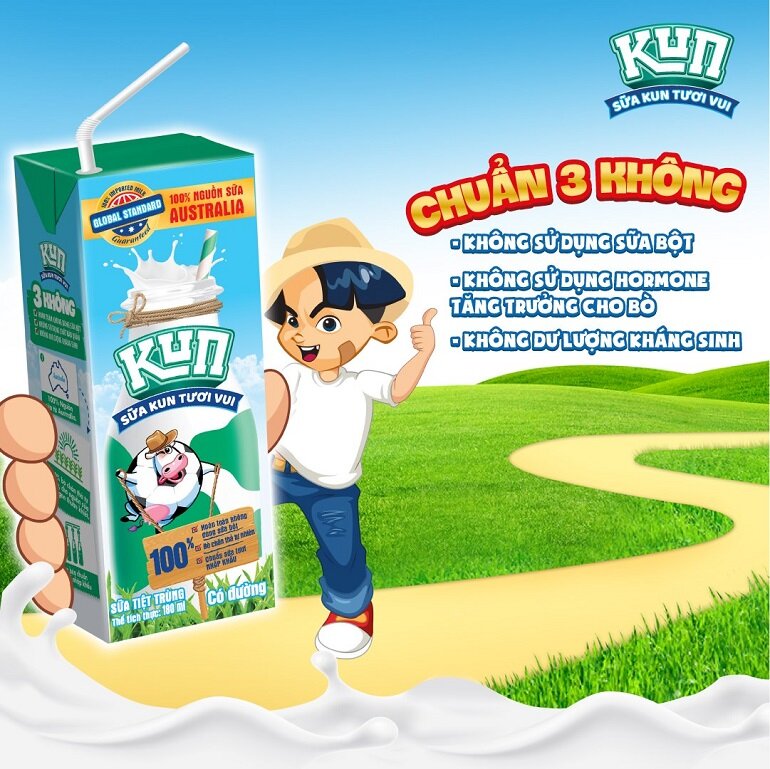 Sữa KUN tươi vui có nhiều công dụng đối với sức khỏe