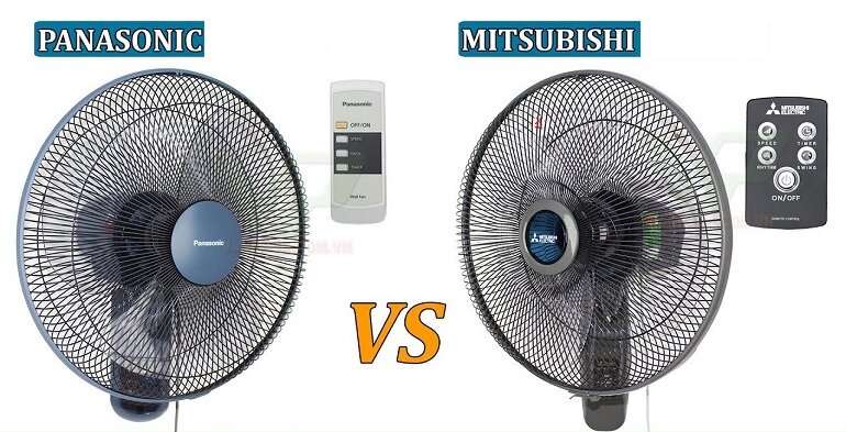 quạt treo tường Mitsubishi và Panasonic đều là hai thương hiệu đến từ Nhật Bản