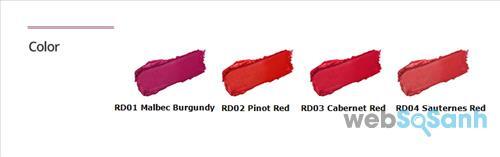 Bảng màu của dòng Fitting có 4 tone Bảng màu của dòng Fitting có 4 tone