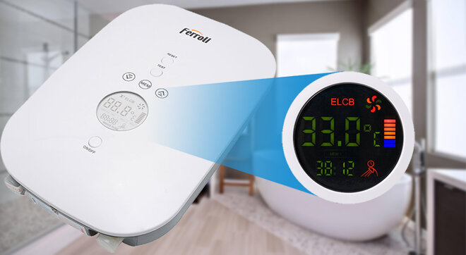 Máy nước nóng trực tiếp Ferroli 4500W DIVO-SDN: Nhỏ gọn, an toàn, giá chỉ 1,9 triệu đồng!