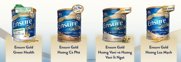 Các loại Sữa Ensure Gold trên thị trường