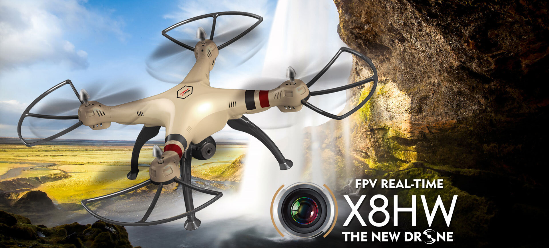 Flycam X8HW với độ cơ động cao và dễ điều khiển 