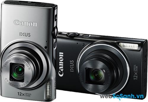 Máy ảnh du lịch Canon IXUS 265 HS có thiết kế nhỏ gọn và thời trang