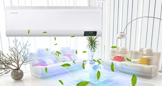 Điều hòa Samsung Inverter kết hợp nhiều bộ lọc tiên tiến giúp lọc sạch khuẩn, bảo vệ sức khỏe người dùng