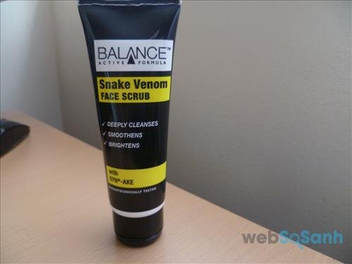 Balance Snake Venom Face Scrub là dòng tẩy da chết được yêu thích ở Âu Mỹ