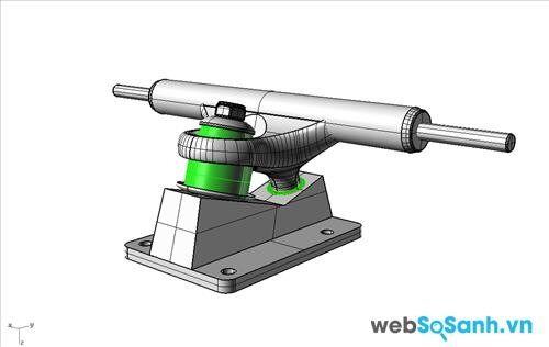 Trục bánh xe có vai trò quyết định trong việc thực hiện các động tác xoay, lật của ván trượt
