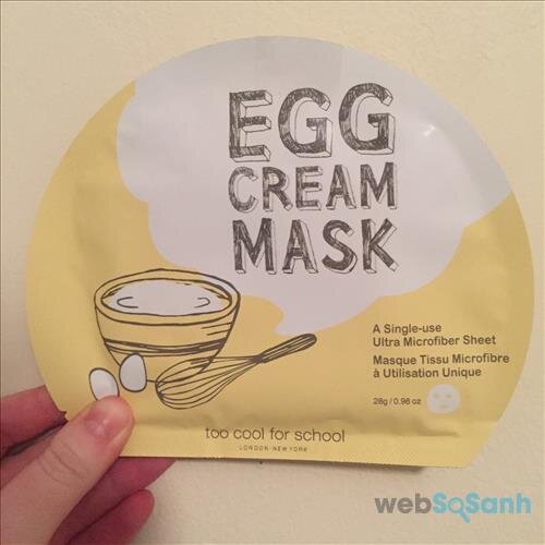 Mặt nạ kem trứng Egg Cream Mask của Too Cool For School