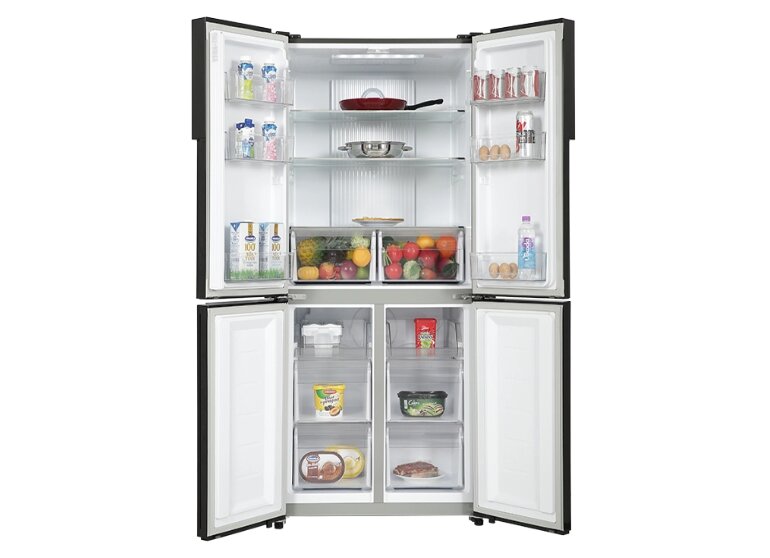 Thiết kế của tủ lạnh Aqua AQR-M525XA(FB) sang trọng và tiện lợi cho người dùng